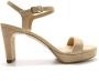 Bruin Tinten Soro Sandalen Dames Beige - Thumbnail 4