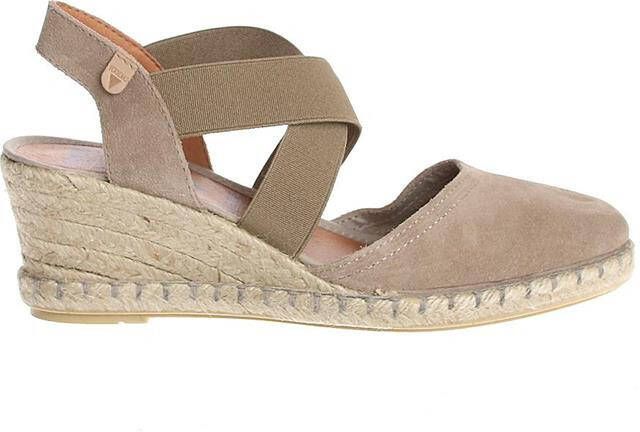 Verbenas Mila Serraje suède espadrilles taupe - Foto 6