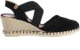 Verbenas Mila Serraje suède espadrilles zwart - Thumbnail 3
