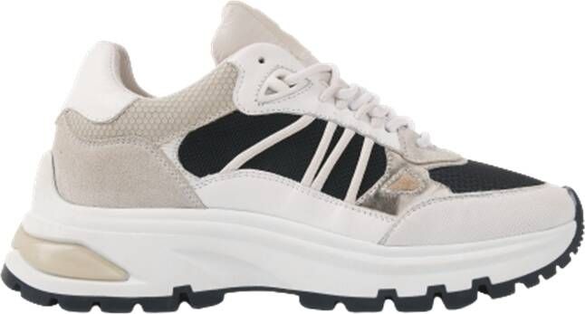 VIA VAI Danae Nicole Sierra combi Mushroom Zwart Leer Lage sneakers Dames - Foto 8
