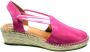 VIGUERA Espadrilles Dames Damesschoenen Suède Blokhak Hoogte 1825 sue Roze - Thumbnail 3