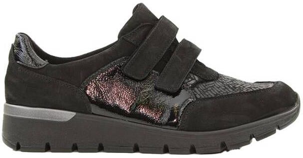 Waldläufer Dames Klittenbandschoen 626K31-300-001 Zwart Wijdte K - Foto 3
