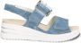 Wäldlaufer Waldlaufer 728003 H-Michelle Volwassenen Sandalen met hakDames Sandalen Blauw - Thumbnail 2