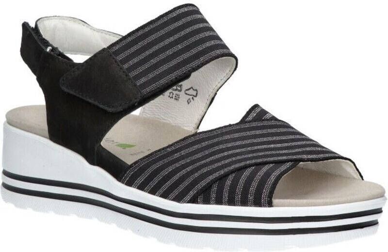 Waldläufer Waldlaufer 728005~H-Michelle~~~~~~~~~~~~~ Sandalen met hakDames Sandalen Zwart - Foto 3