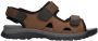 Waldläufer WALDLAUFER HEREN SANDALEN BRUIN 746002 200 838 H-TARO CRAZY HORSE TABAK SCHWARZ - Thumbnail 2