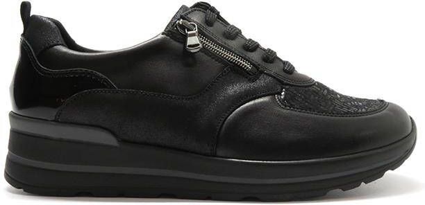 Waldläufer Dames Sneaker Ortho Tritt 807M01-409-001 Zwart Wijdte M (40.5) - Foto 3