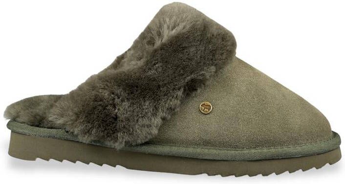 Warmbat Flurry Women Suede Dames Sloffen Olijfgroen - Foto 4
