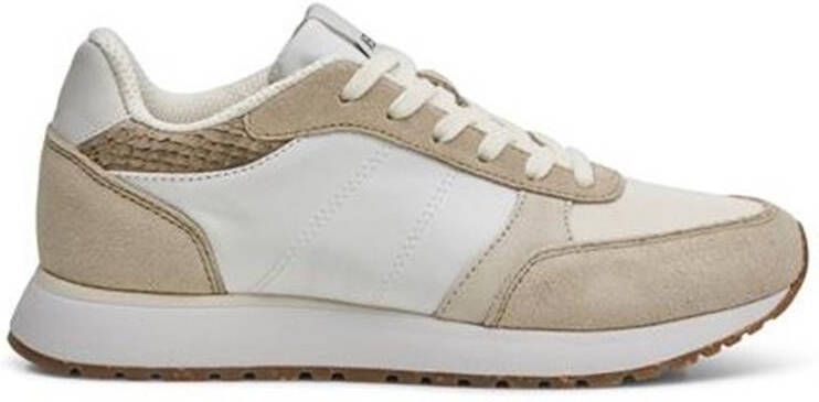 Woden Kleur-geblokkeerde leren sneakers met kurkzool White Dames - Foto 7
