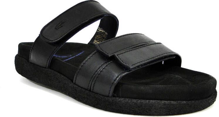 Wolky 0050130 800 Dames Slippers Slides Voorgevormd Voetbed Klittenbandsluiting Blauw - Foto 3