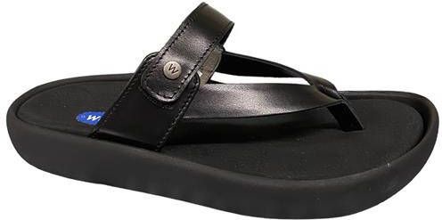 Wolky Zomerse Zwarte Leren Flip-Flops voor Vrouwen Black Dames - Foto 5