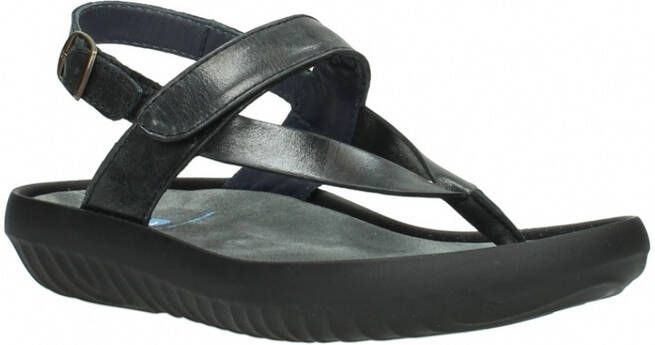 Wolky Sandalen Cebu zwart mat leer - Foto 3