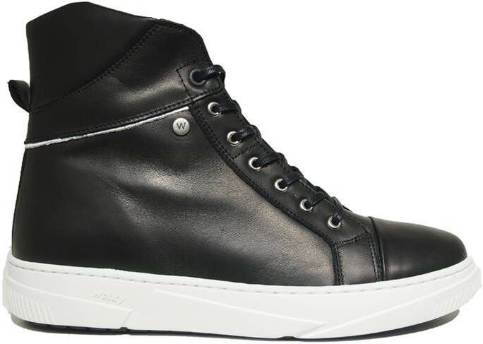 Wolky Veterschoenen Wheel zwart wit leer - Foto 3