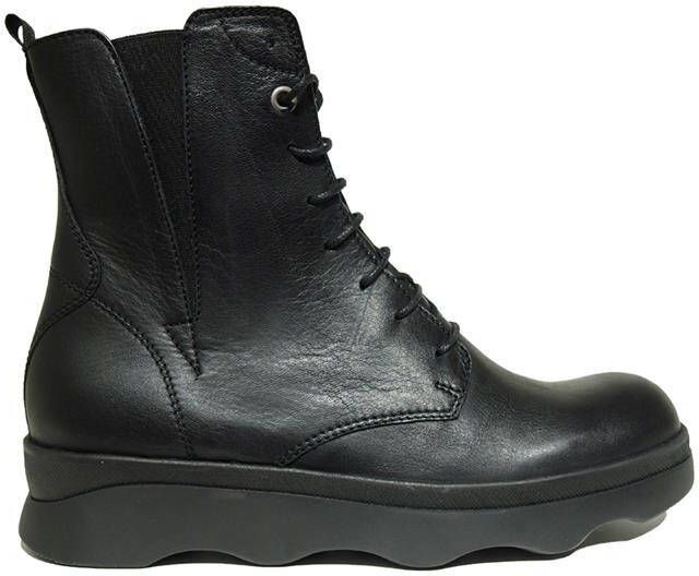 Wolky Akita Leren Veterboots Black Dames - Foto 2