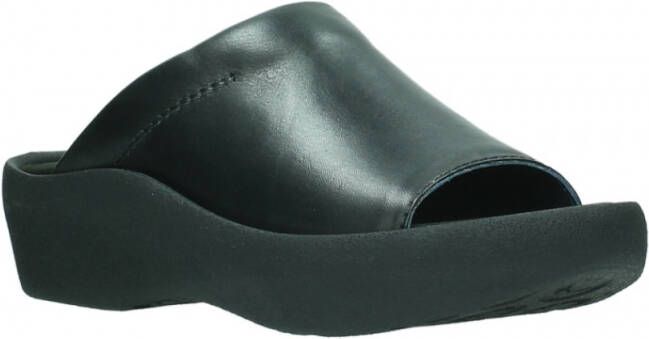 Wolky Slippers 03201 Nassau 30000 zwart leer - Foto 2