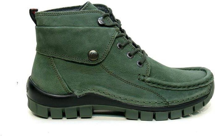 Wolky Dames Veterschoenen 0472511-701 Jump Winter Antiqu Groen - Foto 4
