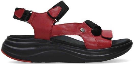 Wolky Sandalen Cirro rood leer - Foto 4