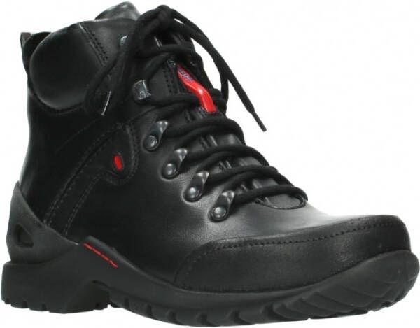 Wolky Hoge Sneakers 06500 City Tracker WP 30000 zwart leer - Foto 2