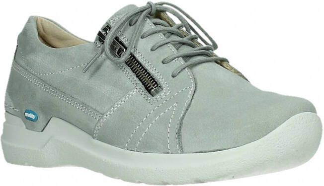 Wolky Dames Veterschoen Feltwell 0660911 206 Lichtgrijs Nubuck - Foto 4