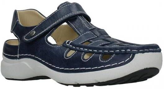 Wolky Dames Sandaal Rolling Sun Oxford 0720435 800 Blauw - Foto 6