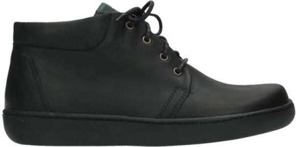 Wolky Hoge Sneakers 08100 Kansas Lady XW 50000 zwart leer