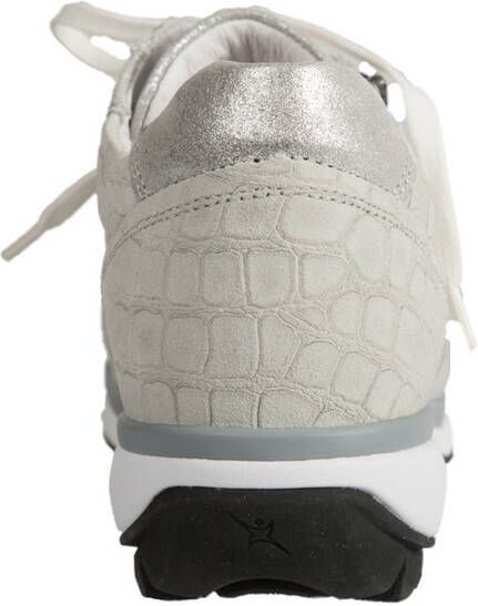 Xsensible Vrouwen Leren Crocoprint Lage sneakers Damesschoenen 30103.2 Wembley Beige - Foto 2