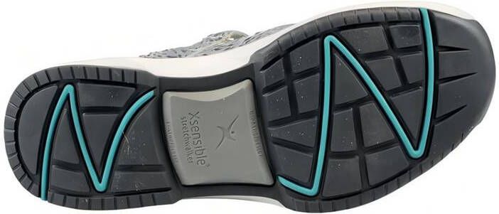 Xsensible Aruba Platte Sandalen Zilver Leer Dierenprint Gray Dames - Foto 8