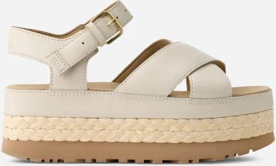 Ugg Aubrey met enkelband in White