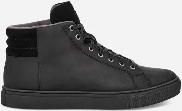 Ugg Baysider High Weather Sneaker voor Heren in Black Tnl Leather