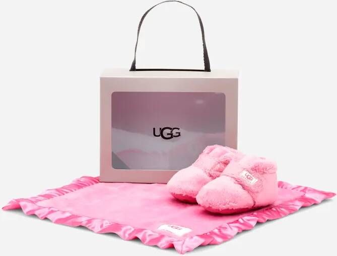 Ugg Bixbee-laarsje en Lovey-dekentje voor kinderen in Pink