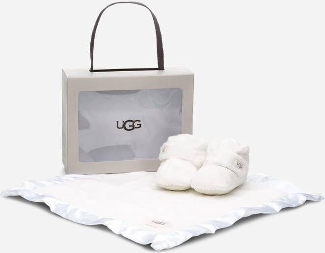 Ugg Bixbee-laarsje en Lovey-dekentje voor kinderen in White - Foto 2