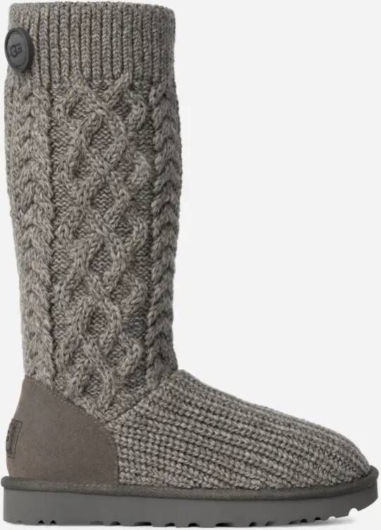 Ugg Classic Cardi-laars met kabelpatroon in Grey