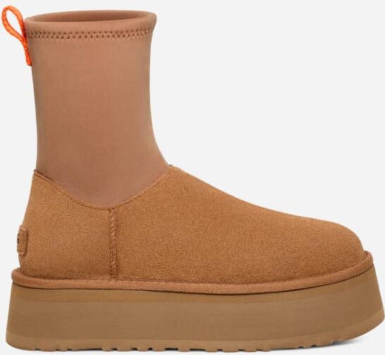 Ugg Bruine Suède Laarzen met Functionele Ritsen Bruin Dames