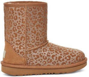 Ugg Classic II Glitter Leopard Laarzen voor Kinderen in Chestnut | Synthetisch