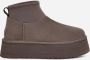 Ugg Boots & laarzen Grey suede Classic Mini Dipper ankle boots in grijs - Thumbnail 3