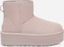 Ugg Velours Plateau laarzen met Elegante Details Pink Dames - Thumbnail 3