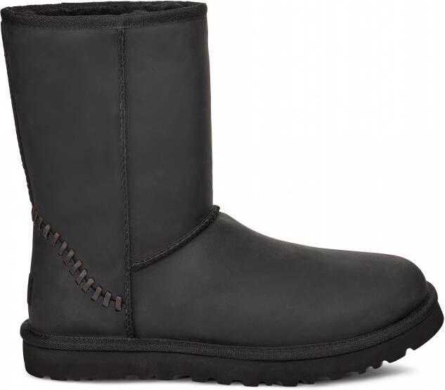 Ugg Classic Short Deco Laarzen voor Heren in Black Leder - Schoenen.nl