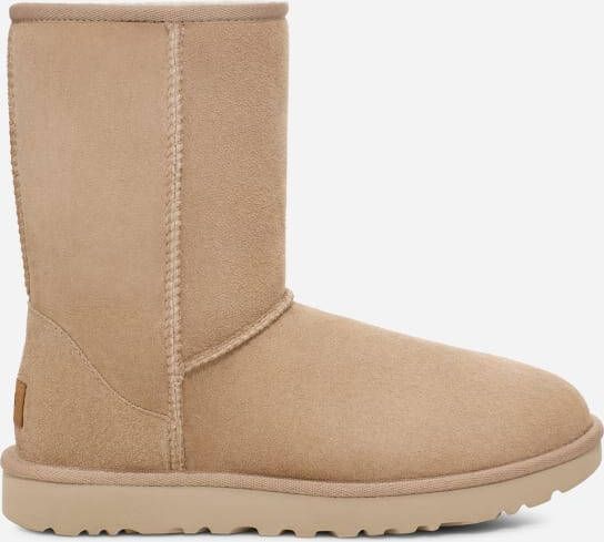 UGG Vachtlaarzen Dames W Classic Short Ii Maat: 36 Materiaal: Suède Kleur: Beige - Foto 3