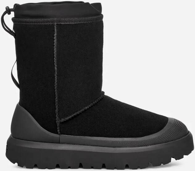 Ugg Klassieke Korte Weer Hybrid Suède Laarzen Black Dames