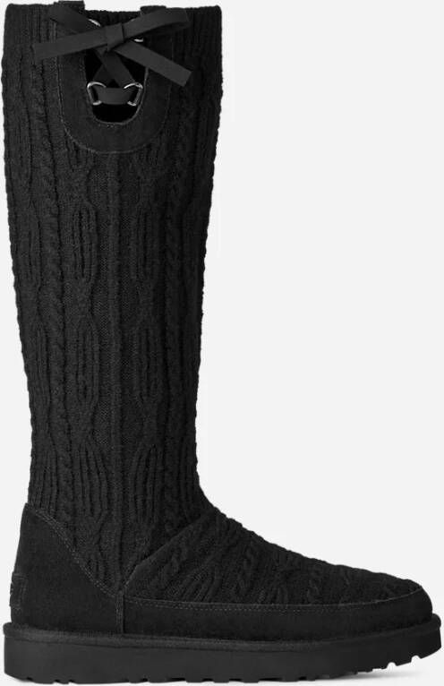 Ugg Classic Tall Cabelle Knit Boot in Black