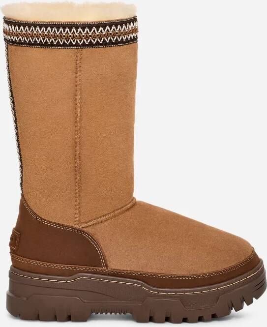 UGG Snowboots Dames Classic Tall Trailgazer Maat: 36 Materiaal: Suède Kleur: Cognac - Foto 4