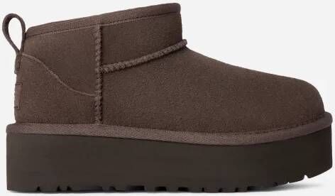Ugg Classic Ultra Mini Platform-laars voor kinderen in Molasses