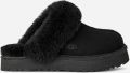 Ugg Disquette voor kinderen in Black Suede - Zwart