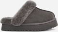 Ugg Suede Diskette met Sheepskin Kraag Gray Dames - Grijs