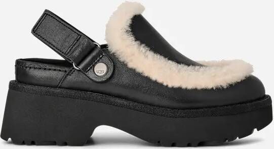 Ugg Esmee Leather-klomp in Black