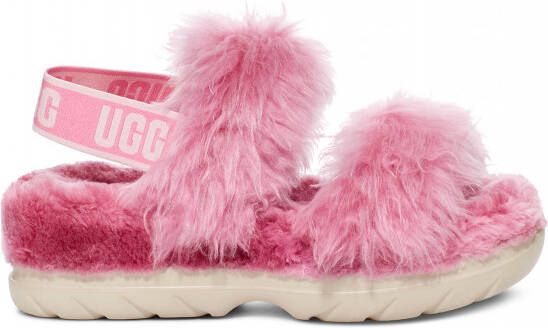 Ugg Fluff Sugar Sandal Dames Schoenen Pink Leer Foot Locker