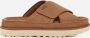 UGG Slippers Dames W Goldenstar Cross Slide Maat: 36 Materiaal: Suède Kleur: Cognac - Thumbnail 3