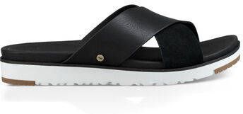 UGG Slippers Dames W Kari Slide Maat: 36 Materiaal: Leer Kleur: Zwart - Foto 3