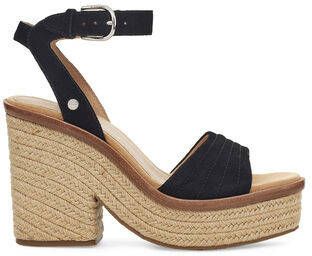Ugg Laynce Sandalen voor Dames in Black | Leder