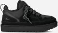 Ugg Lowmel voor heren in Black Suede Textiel Gerecyclede Materialen - Zwart