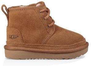 UGG suède veterboots camel Bruin Effen Enkelboot van - Foto 12